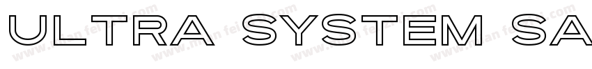 Ultra System Sans Regular字体转换